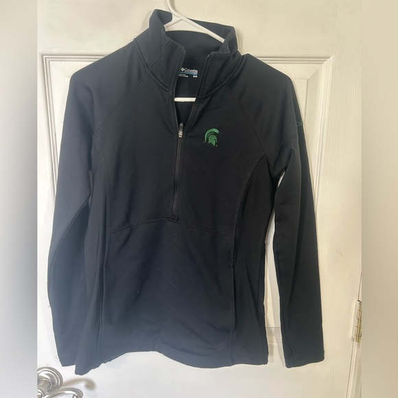 Columbia Tops - Michigan State Spartans Columbia womens 1/4 zip pullover Size Medium MSU Sparty